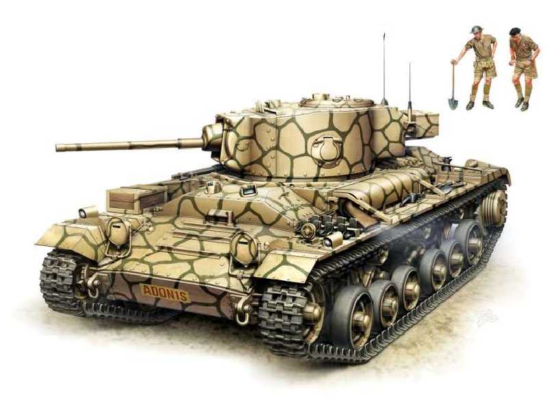Brytyjski czołg piechoty Mk.III Valentine V z załogą - zdjęcie 1 Brytyjski czołg piechoty Mk.III Valentine V z załogą - zdjęcie 1
