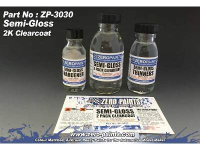3031 Semi-gloss (Satin) 2 Pack Clearcoat 100ml (2k Urethane) - zdjęcie 1