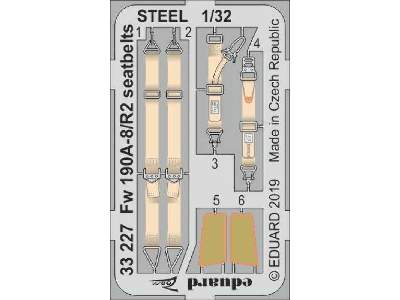 Fw 190A-8/ R2 seatbelts STEEL 1/32 - zdjęcie 1