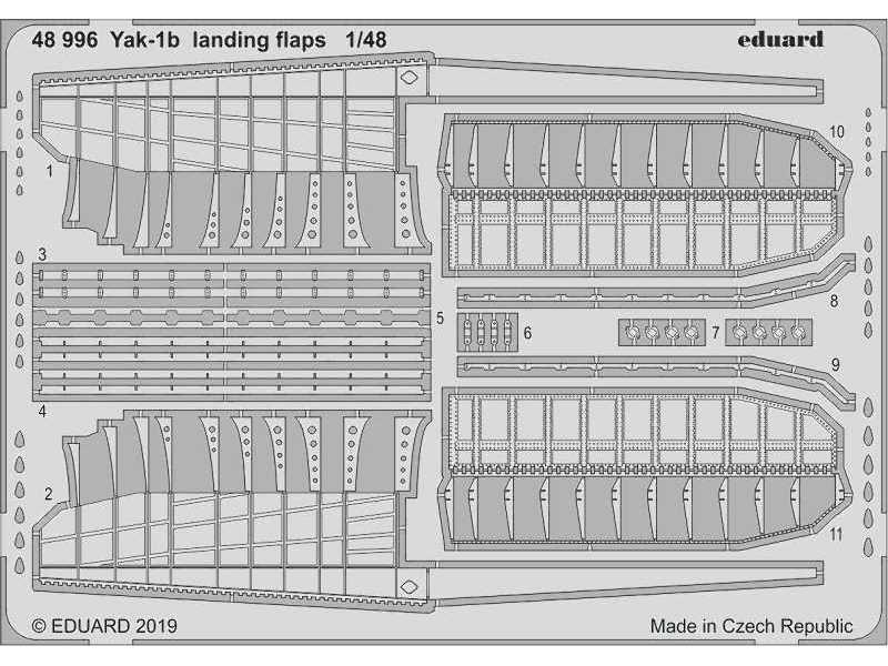 Yak-1b landing flaps 1/48 - Zvezda - zdjęcie 1 Yak-1b landing flaps 1/48 - Zvezda - zdjęcie 1