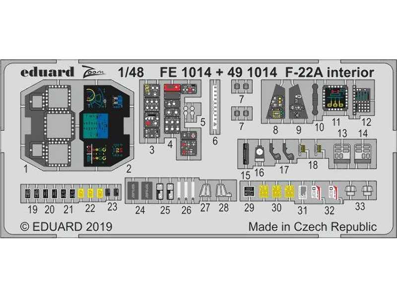 F-22A interior 1/48 - zdjęcie 1