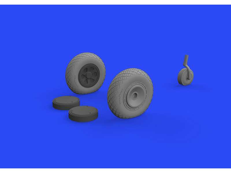 P-47D wheels 1/72 - Tamiya - zdjęcie 1 P-47D wheels 1/72 - Tamiya - zdjęcie 1