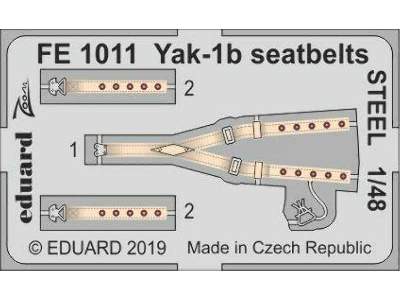 Yak-1b seatbelts STEEL 1/48 - Zvezda - zdjęcie 1