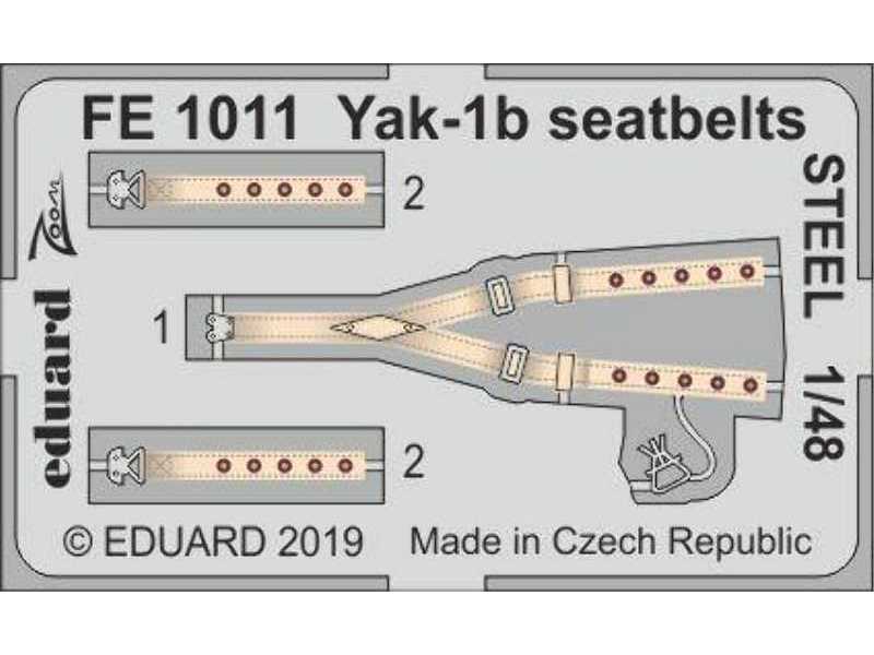 Yak-1b seatbelts STEEL 1/48 - Zvezda - zdjęcie 1 Yak-1b seatbelts STEEL 1/48 - Zvezda - zdjęcie 1