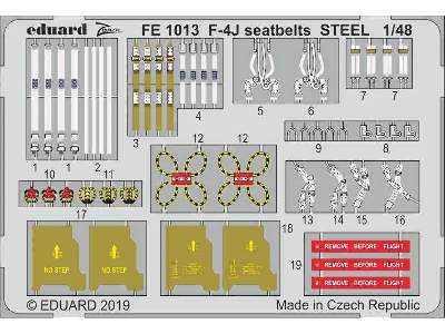 F-4J seatbelts STEEL 1/48 - zdjęcie 1