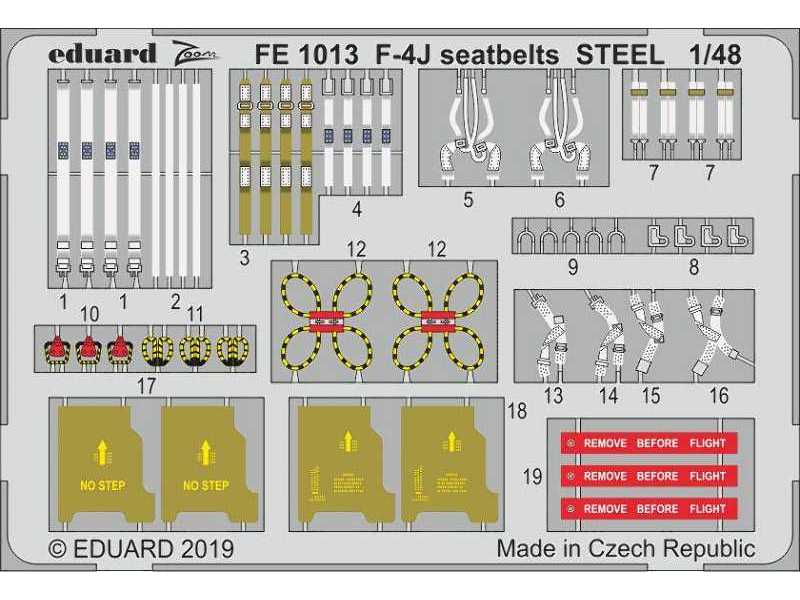 F-4J seatbelts STEEL 1/48 - zdjęcie 1 F-4J seatbelts STEEL 1/48 - zdjęcie 1