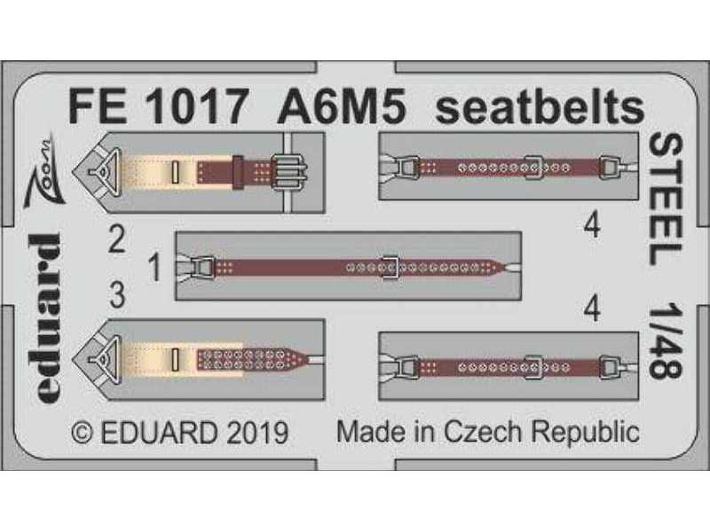 A6M5 seatbelts STEEL 1/48 - zdjęcie 1 A6M5 seatbelts STEEL 1/48 - zdjęcie 1