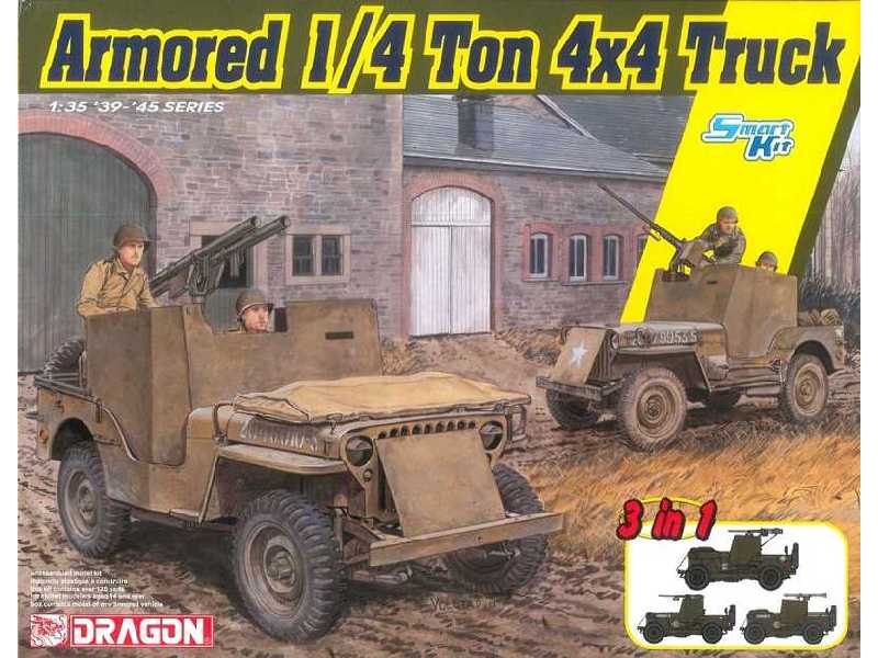 Jeep opancerzony 4x4 z karabinem maszynowym 0,50 cala - zdjęcie 1 Jeep opancerzony 4x4 z karabinem maszynowym 0,50 cala - zdjęcie 1