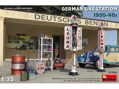 Niemiecka stacja benzynowa 1930-40 - zdjęcie 1