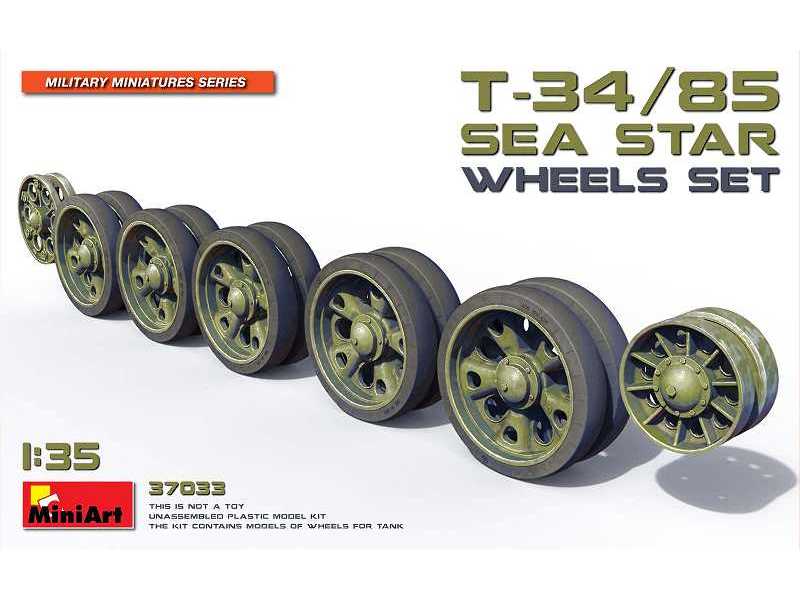 Zestaw kół Sea Star do czołgu T-34/85 - zdjęcie 1 Zestaw kół Sea Star do czołgu T-34/85 - zdjęcie 1