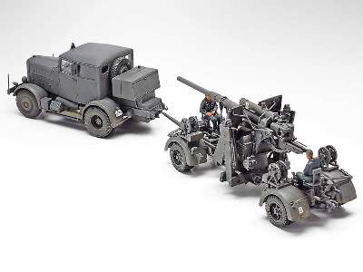 German Heavy Tractor SS-100 & 88mm Gun Flak37 Set - zdjęcie 5