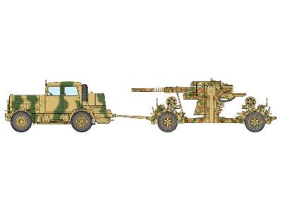 German Heavy Tractor SS-100 & 88mm Gun Flak37 Set - zdjęcie 7