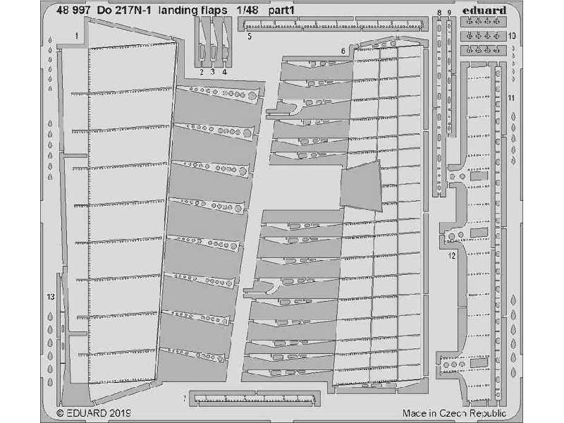 Do 217N-1 landing flaps 1/48 - zdjęcie 1