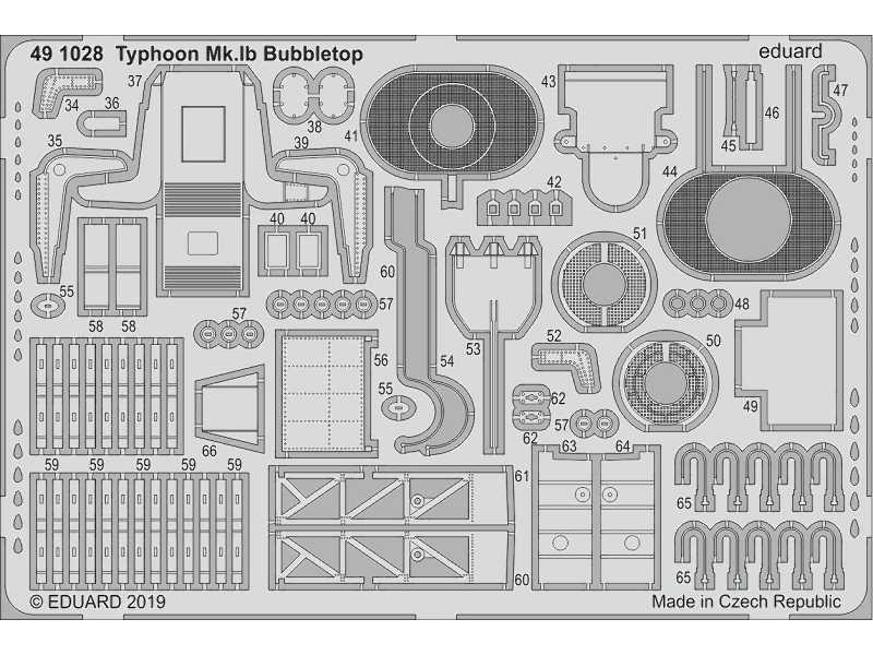 Typhoon Mk. Ib Bubbletop 1/48 - zdjęcie 1 Typhoon Mk. Ib Bubbletop 1/48 - zdjęcie 1