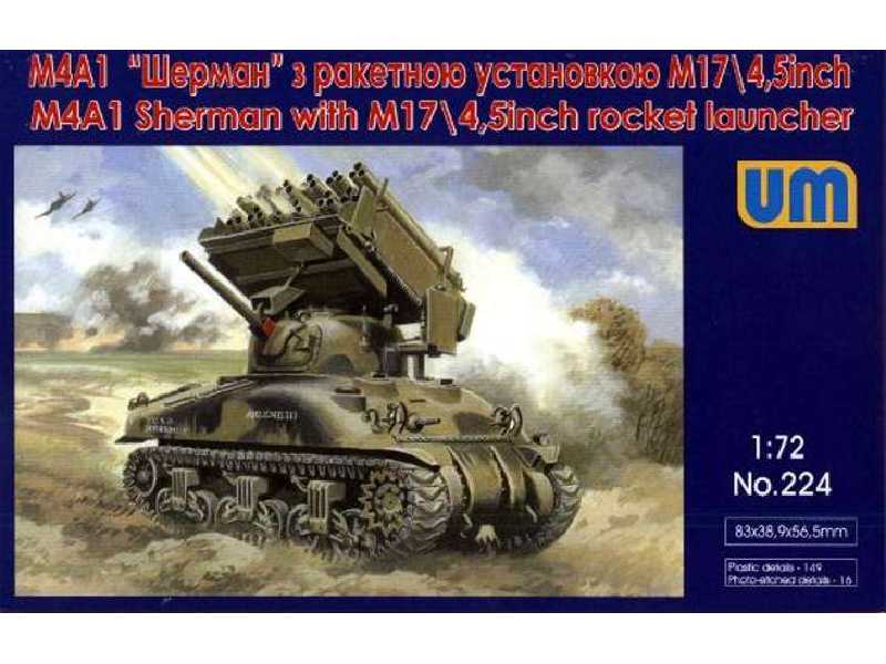 M4A1 Sherman z wyrzutnią rakiet M17/4,5 cala - zdjęcie 1 M4A1 Sherman z wyrzutnią rakiet M17/4,5 cala - zdjęcie 1
