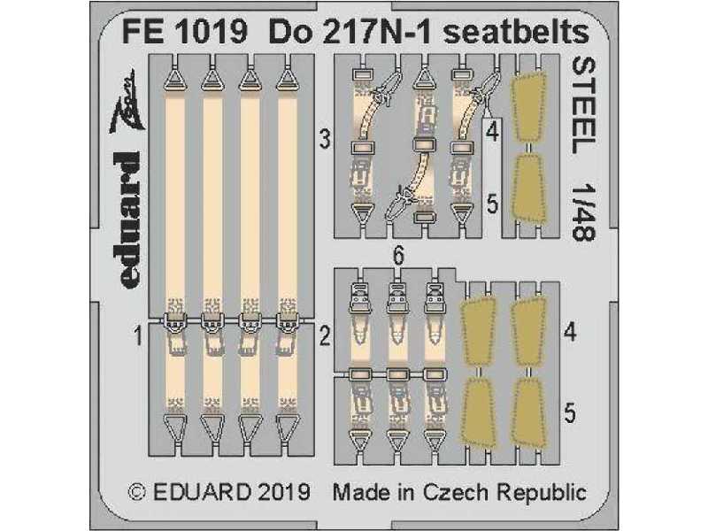 Do 217N-1 seatbelts STEEL 1/48 - zdjęcie 1 Do 217N-1 seatbelts STEEL 1/48 - zdjęcie 1