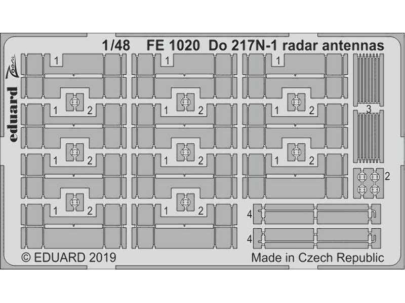 Do 217N-1 radar antennas 1/48 - zdjęcie 1 Do 217N-1 radar antennas 1/48 - zdjęcie 1