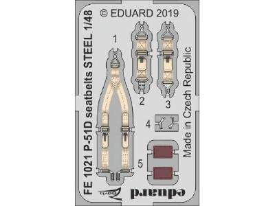 P-51D seatbelts STEEL 1/48 - zdjęcie 1