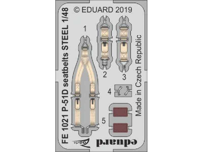 P-51D seatbelts STEEL 1/48 - zdjęcie 1 P-51D seatbelts STEEL 1/48 - zdjęcie 1