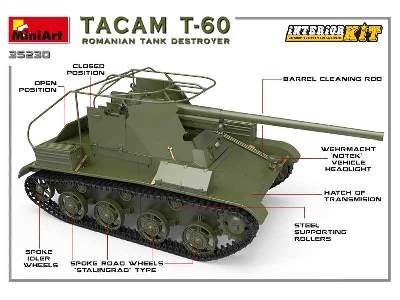 Tacam T-60 rumuński niszczyciel czołgów - z wnętrzem - zdjęcie 25