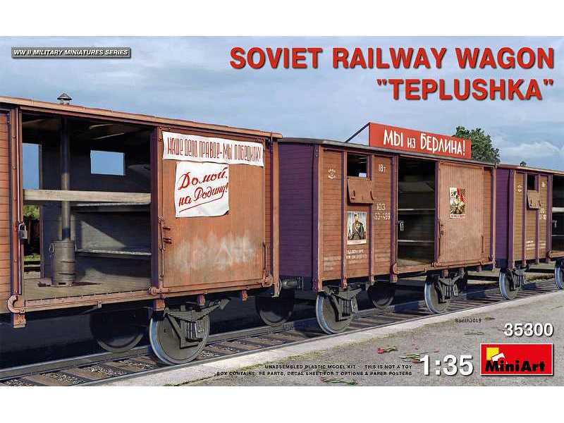 Tiepłuszka - sowiecki ogrzewany wagon towarowy do przewozu ludzi - zdjęcie 1 Tiepłuszka - sowiecki ogrzewany wagon towarowy do przewozu ludzi - zdjęcie 1