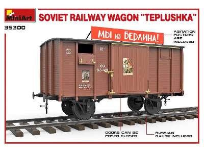 Tiepłuszka - sowiecki ogrzewany wagon towarowy do przewozu ludzi - zdjęcie 2