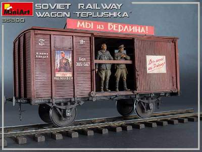 Tiepłuszka - sowiecki ogrzewany wagon towarowy do przewozu ludzi - zdjęcie 24