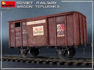 Tiepłuszka - sowiecki ogrzewany wagon towarowy do przewozu ludzi - zdjęcie 25