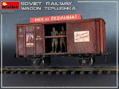 Tiepłuszka - sowiecki ogrzewany wagon towarowy do przewozu ludzi - zdjęcie 29