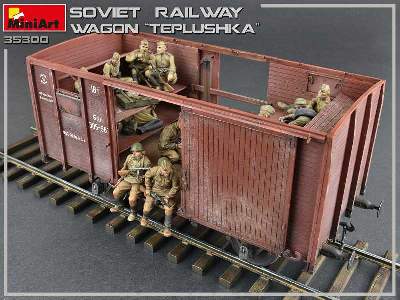 Tiepłuszka - sowiecki ogrzewany wagon towarowy do przewozu ludzi - zdjęcie 32
