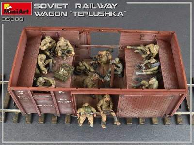 Tiepłuszka - sowiecki ogrzewany wagon towarowy do przewozu ludzi - zdjęcie 36