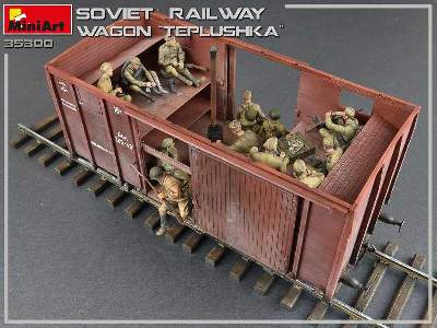 Tiepłuszka - sowiecki ogrzewany wagon towarowy do przewozu ludzi - zdjęcie 39