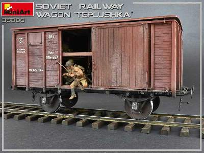 Tiepłuszka - sowiecki ogrzewany wagon towarowy do przewozu ludzi - zdjęcie 40