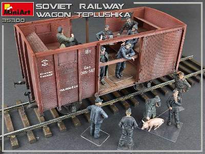 Tiepłuszka - sowiecki ogrzewany wagon towarowy do przewozu ludzi - zdjęcie 42