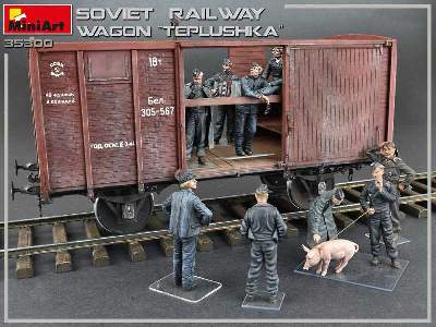 Tiepłuszka - sowiecki ogrzewany wagon towarowy do przewozu ludzi - zdjęcie 43