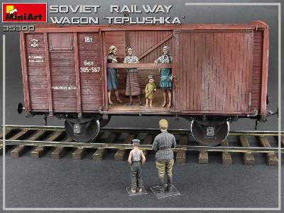 Tiepłuszka - sowiecki ogrzewany wagon towarowy do przewozu ludzi - zdjęcie 44