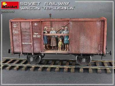 Tiepłuszka - sowiecki ogrzewany wagon towarowy do przewozu ludzi - zdjęcie 45