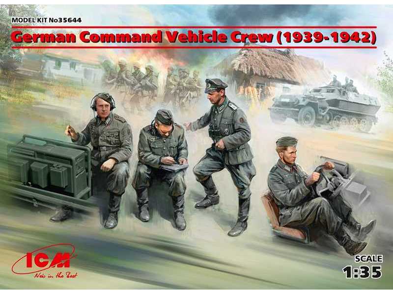 Załoga niemieckiego wozu dowodzenia (1939-1942) - zdjęcie 1 Załoga niemieckiego wozu dowodzenia (1939-1942) - zdjęcie 1