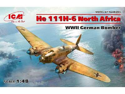 Heinkel He 111H-6 - niemiecki bombowiec - Afryka północna - zdjęcie 1