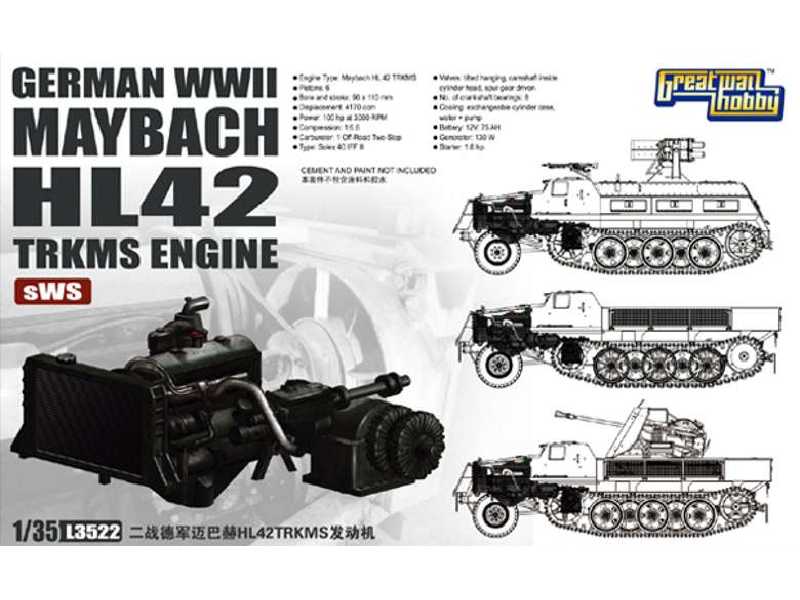 Silnik Maybach HL42 TRKMS do ciągnika sWS - zdjęcie 1 Silnik Maybach HL42 TRKMS do ciągnika sWS - zdjęcie 1