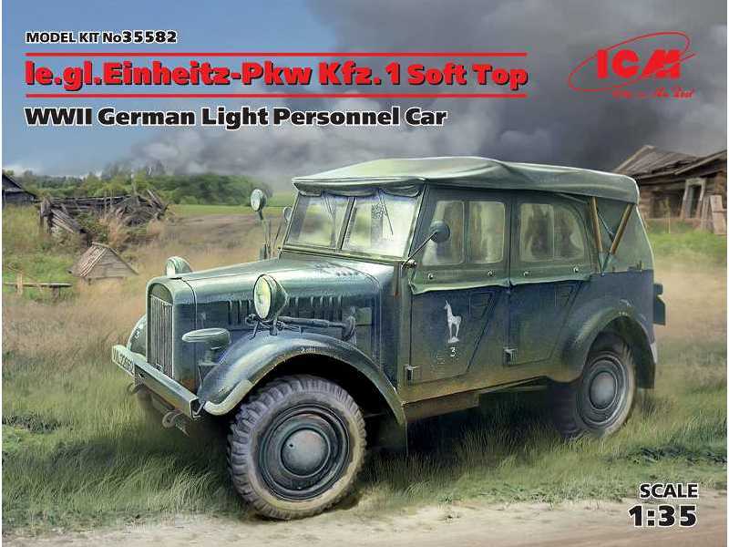 le.gl.Einheitz-Pkw Kfz.1 z płóciennym dachem - zdjęcie 1 le.gl.Einheitz-Pkw Kfz.1 z płóciennym dachem - zdjęcie 1
