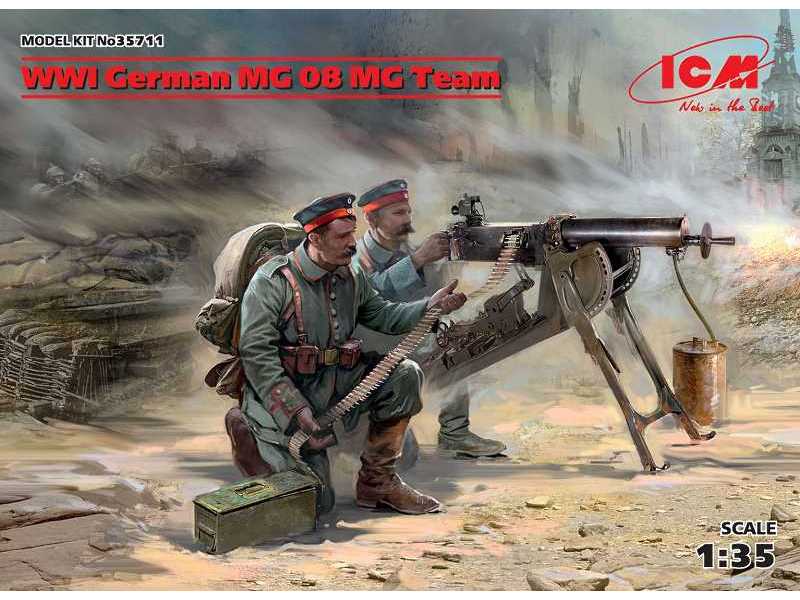 Niemiecki karabin maszynowy MG08 z obsługą - zdjęcie 1 Niemiecki karabin maszynowy MG08 z obsługą - zdjęcie 1