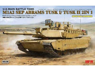 M1A2 SEP Abrams TUSK I /TUSK II z pełnym wnętrzem - zdjęcie 1