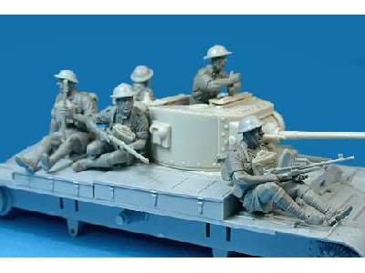 Figurki British soldiers tank riders - zdjęcie 4