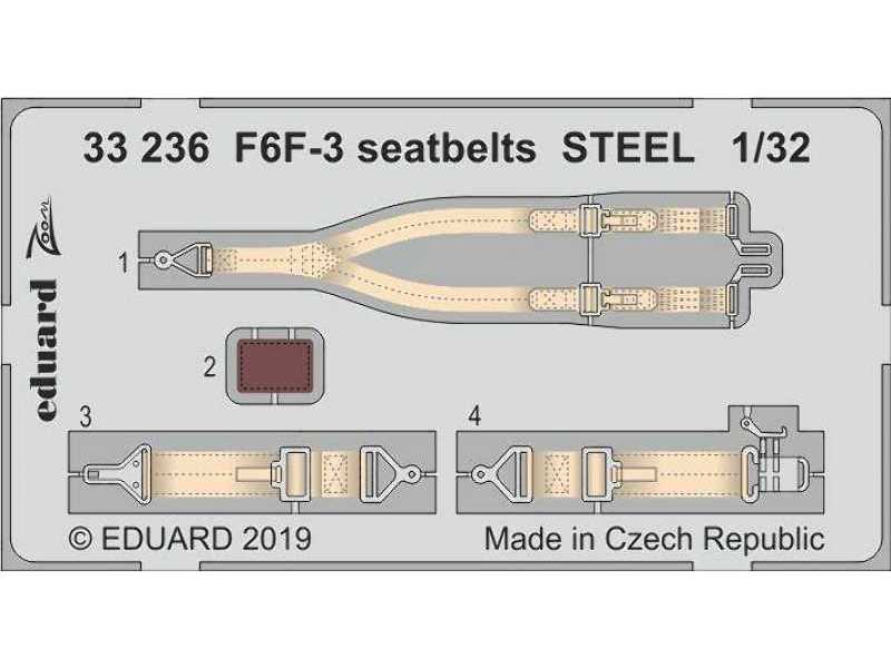 F6F-3 seatbelts STEEL 1/32 - zdjęcie 1 F6F-3 seatbelts STEEL 1/32 - zdjęcie 1