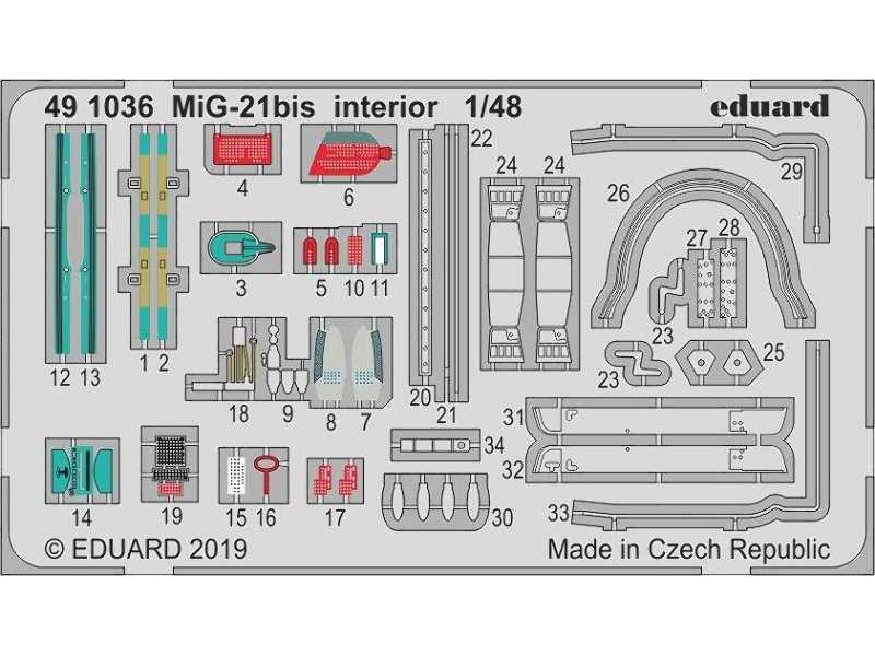 MiG-21bis interior 1/48 - zdjęcie 1 MiG-21bis interior 1/48 - zdjęcie 1