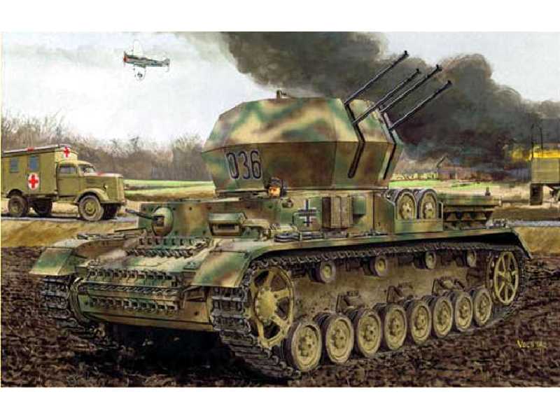 Działo samob. Flakpanzer IV Ausf.G Wirbelwind - wczesna prod. - zdjęcie 1 Działo samob. Flakpanzer IV Ausf.G Wirbelwind - wczesna prod. - zdjęcie 1