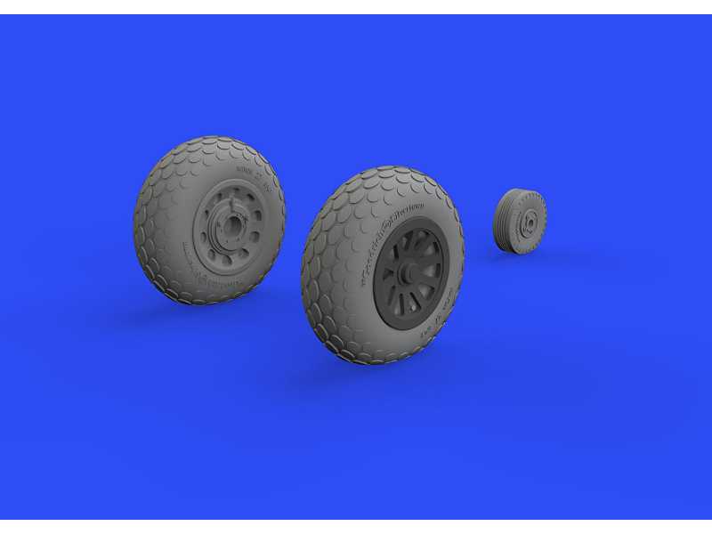 P-51D wheels oval tread 1/48 - Eduard - zdjęcie 1 P-51D wheels oval tread 1/48 - Eduard - zdjęcie 1