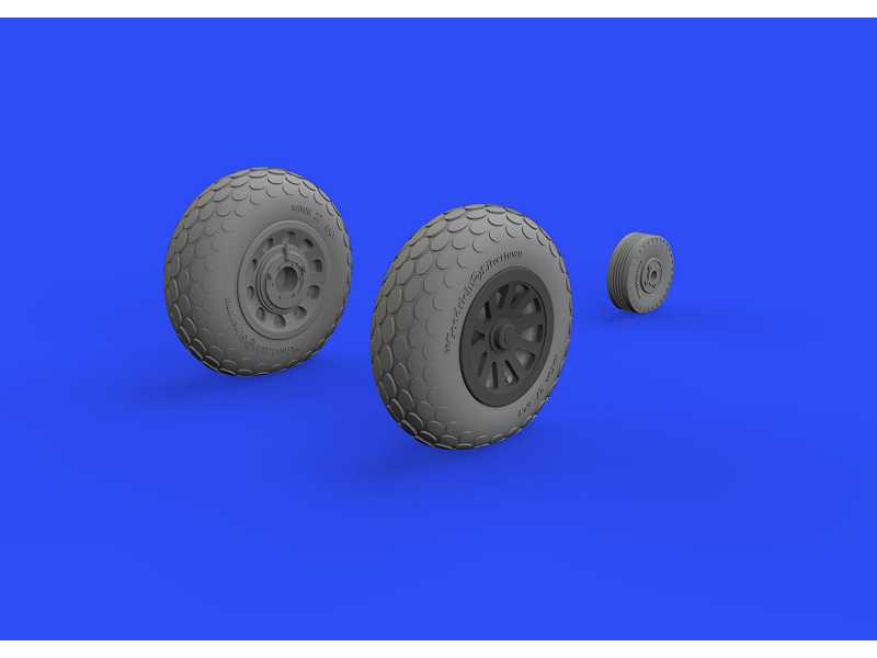 P-51D wheels oval tread 1/48 - Eduard - zdjęcie 1