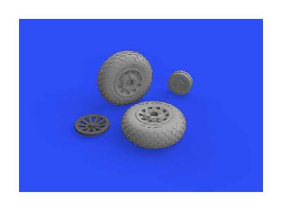 P-51D wheels oval tread 1/48 - Eduard - zdjęcie 8